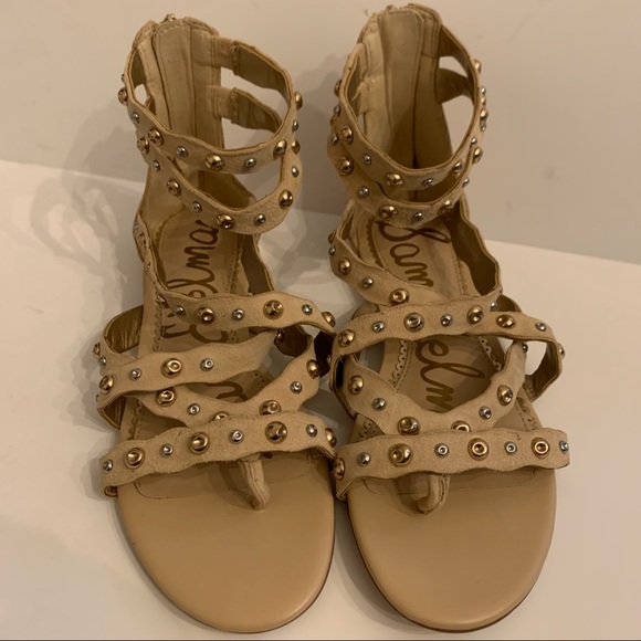 Sam Edelman EAVAN Studded Gladiator Sandals Size 6 - Picture 2 of 13